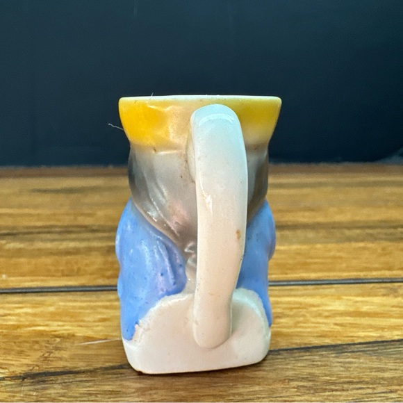 Antique Czech Pottery Miniature Toby Creamer. Czechoslovakian Stamped - Picture 3 of 7